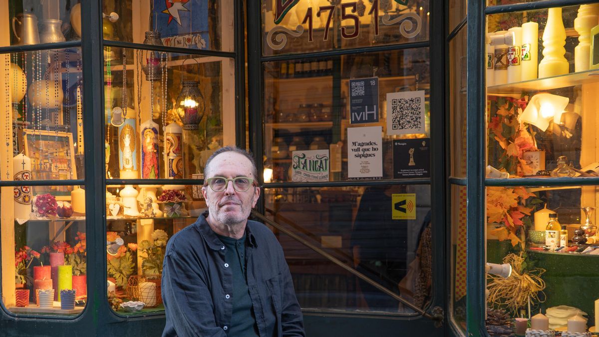 Xavier Pagès, propietario de la cerería Corderet, en el corazón del centro de Tarragona