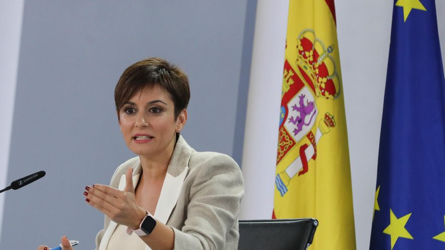 La ministra Portavoz, Isabel Rodríguez.