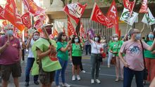 Concentración contra los recortes en Educación