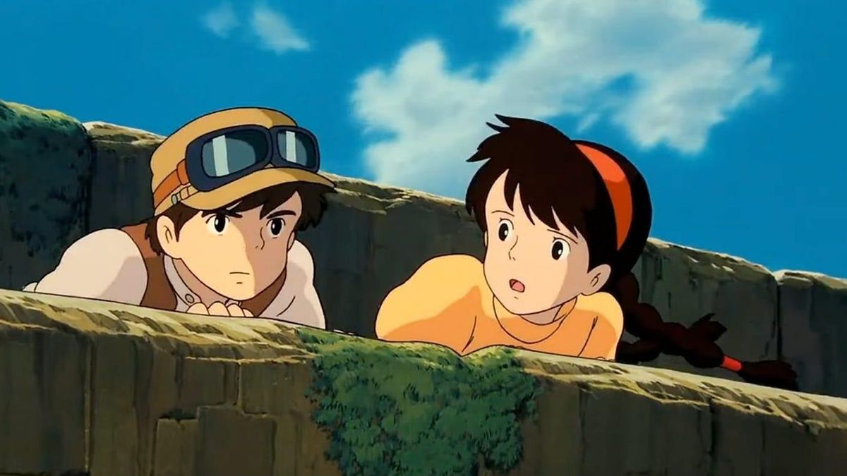 Pazu y Sheeta son los protagonistas de 'El castillo en el cielo'