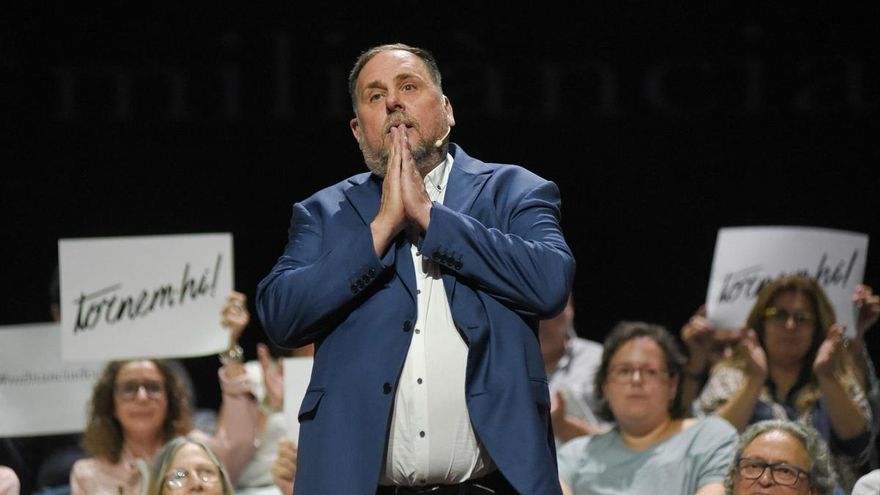 El expresidente de ERC, Oriol Junqueras, en Barcelona este septiembre