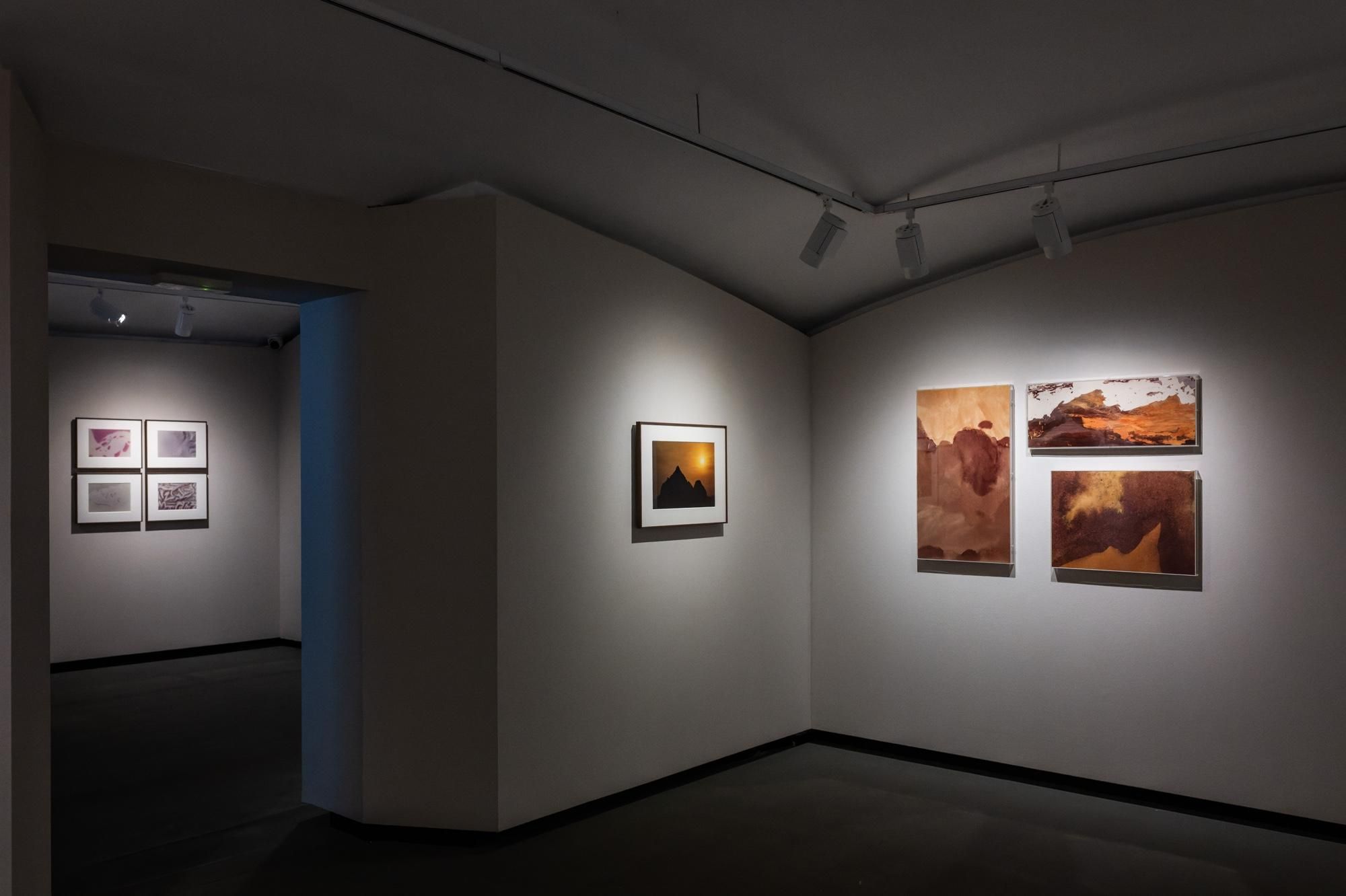 Panorámica de la muestra 'El monte análogo', que exhibe obras del cineasta Michelangelo Antonioni.