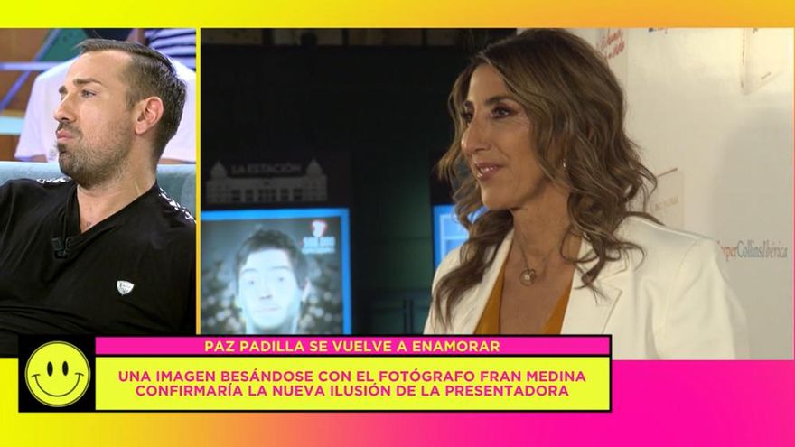Paz Padilla "vuelve" a 'Sálvame' como noticia y entre aplausos tras su regreso a Mediaset