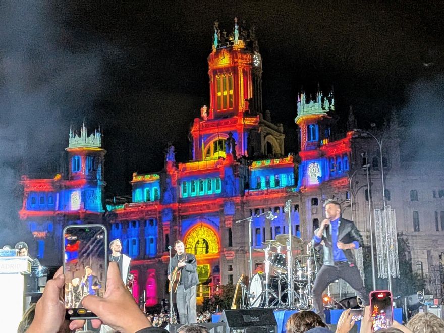 Un momento de la actuación de Pablo López