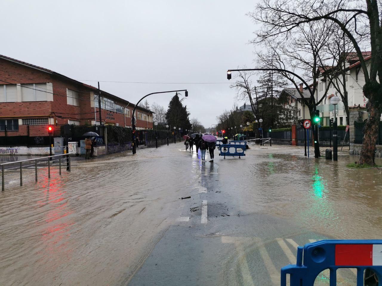 Inundaciones a la altura de Ciudad Jardín
