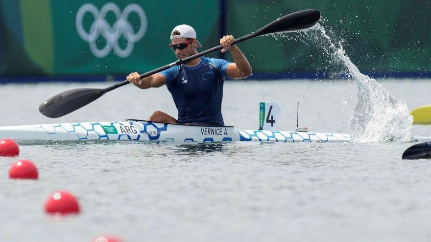 Vernice consiguió el diploma olímpico en el K1-1000 en canotaje
