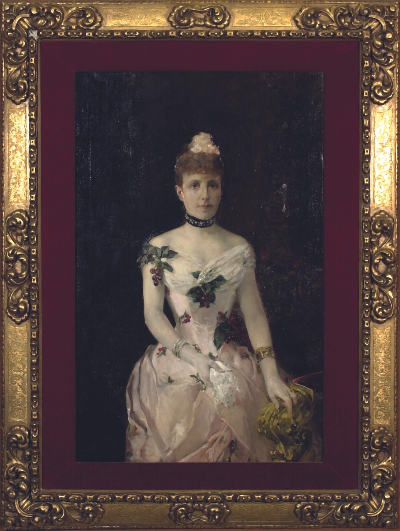 Retrato de la Reina María Cristina de Habsburgo