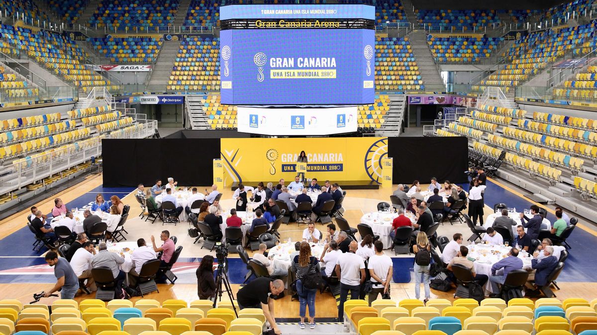 Rueda de prensa del Cabildo de Gran Canaria sobre los detalles de la candidatura de la isla a sede del mundial de fútbol de 2030