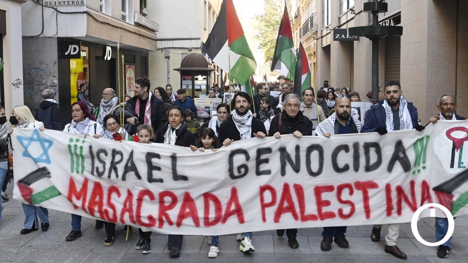 Manifestación por el pueblo Palestino.