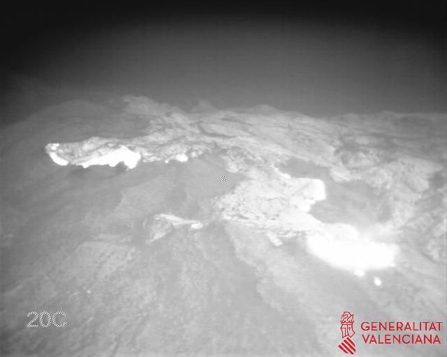 Imagen geotérmica de la zona del incendio de Llutxent