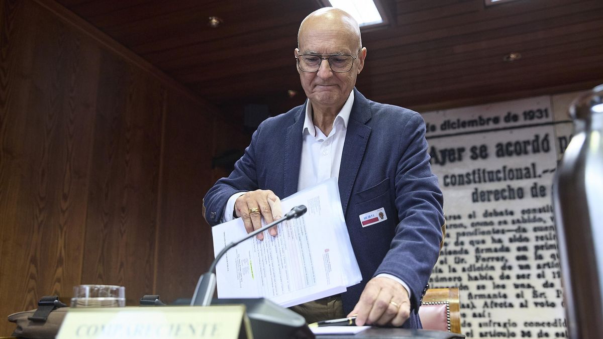 El exconsejero de Cohesión Territorial del Gobierno de Navarra Bernardo Ciriza Pérez en la Comisión de Investigación del Senado.