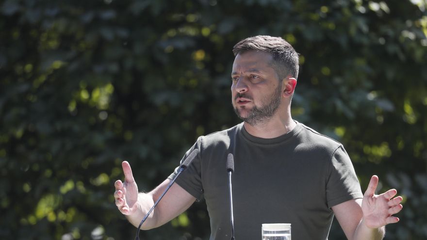 El presidente ucraniano, Volodimir Zelenski. EFE/EPA/SERGEY DOLZHENKO