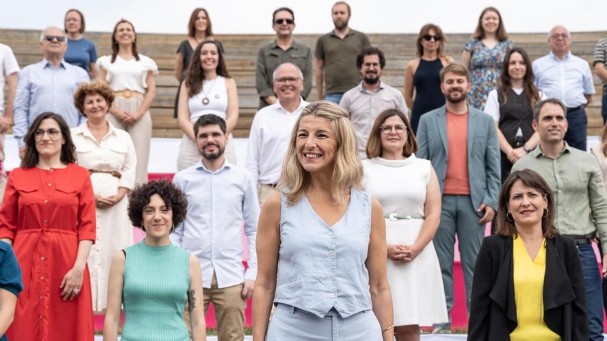 Yolanda Díaz presenta a los candidatos de Sumar: “Me acompañan los mejores, salimos a ganar”
