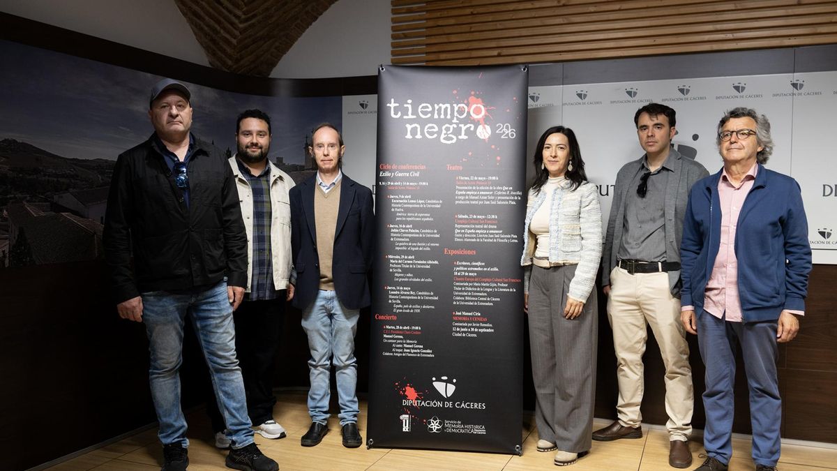 La Diputación de Cáceres dedica el ciclo 'Tiempo Negro' a rescatar la memoria y el legado del exilio