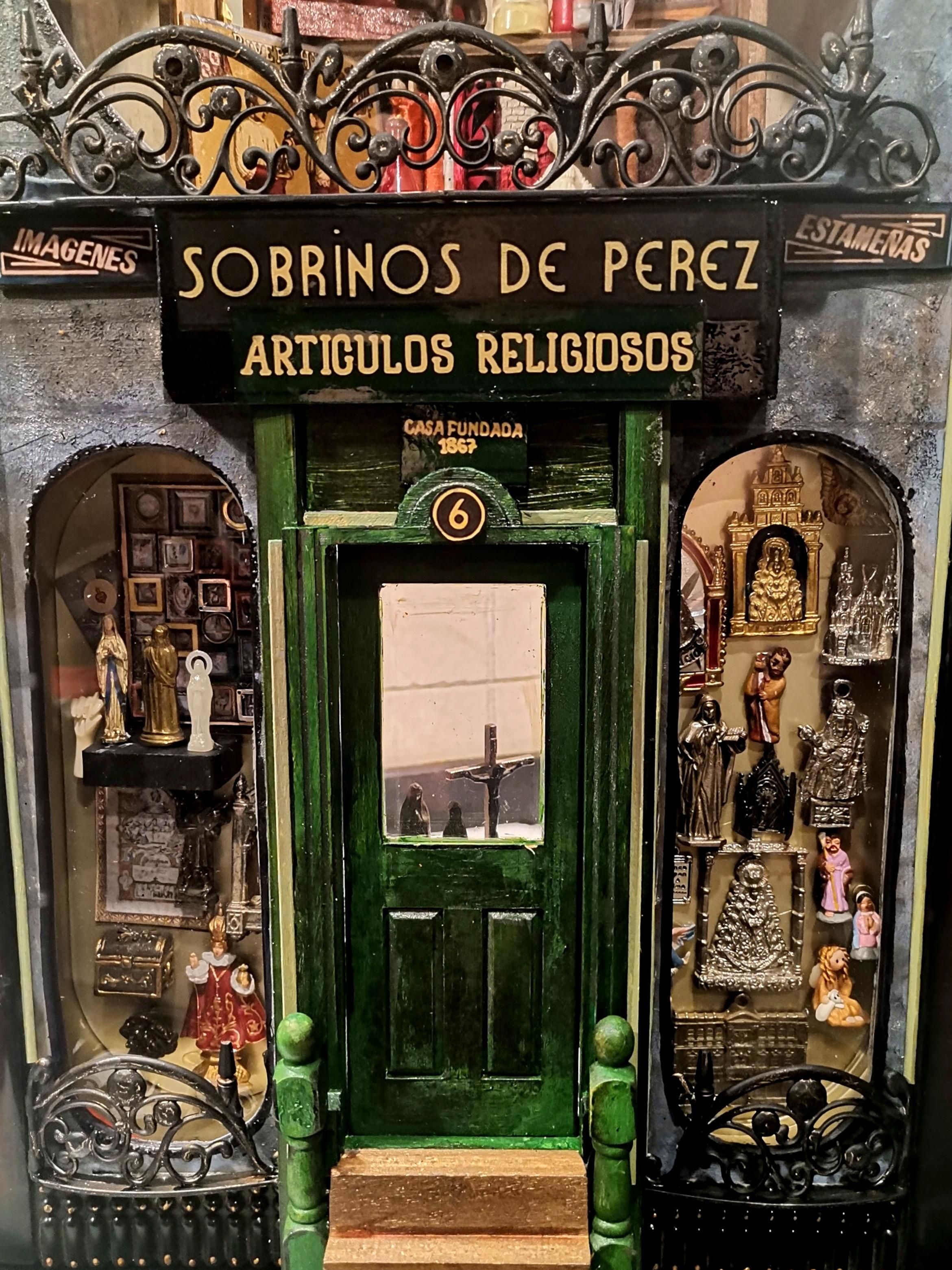 Diorama de la tienda Sobrinos de Pérez.