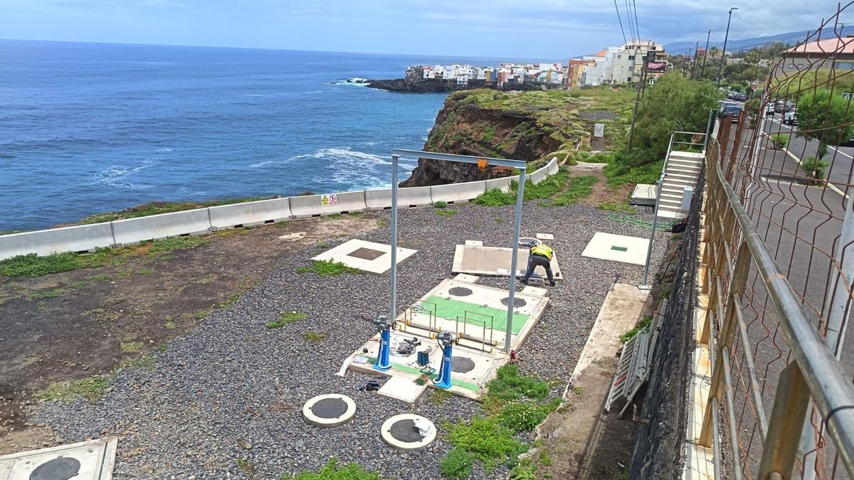Las obras en el emisario de Puerto de la Cruz se retrasan y no acabarán hasta finales de 2027