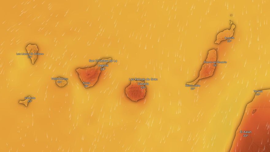 La segunda ola de calor del verano afecta a Canarias y pone en aviso a más de la mitad del país