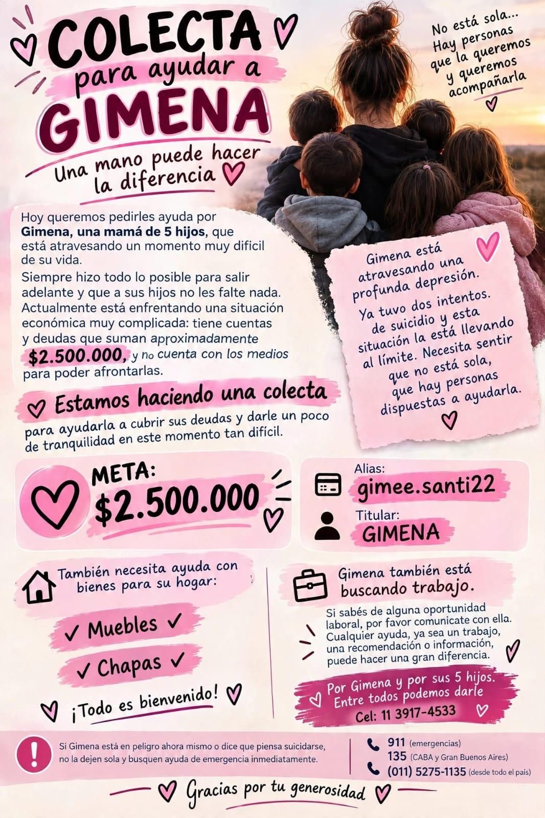 La colecta por Gimena. 