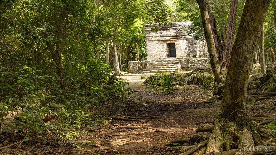 El yacimiento de San Gervasio, en Cozumel. México.