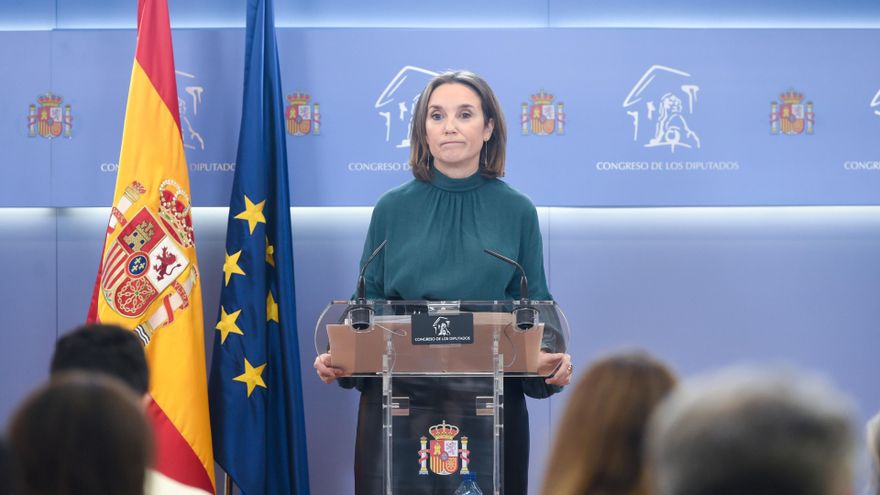 La secretaria general del PP, Cuca Gamarra, a 10 de marzo de 2025, en Madrid (España).