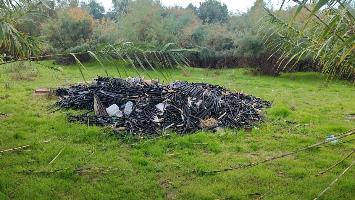 Denuncian el lanzamiento de basura al río Guadalquivir cerca del aeropuerto de Córdoba
