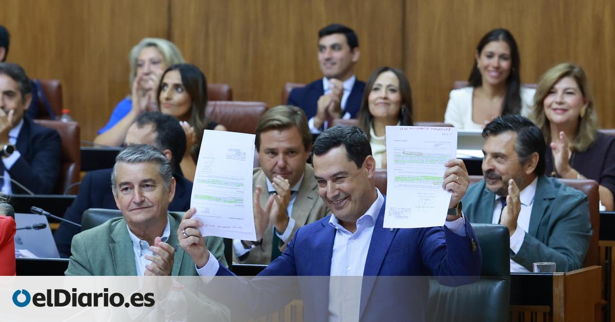Moreno hace oficial en el Parlamento el portazo del PP a la quita de deuda de 19.000 millones “por dignidad” andaluza