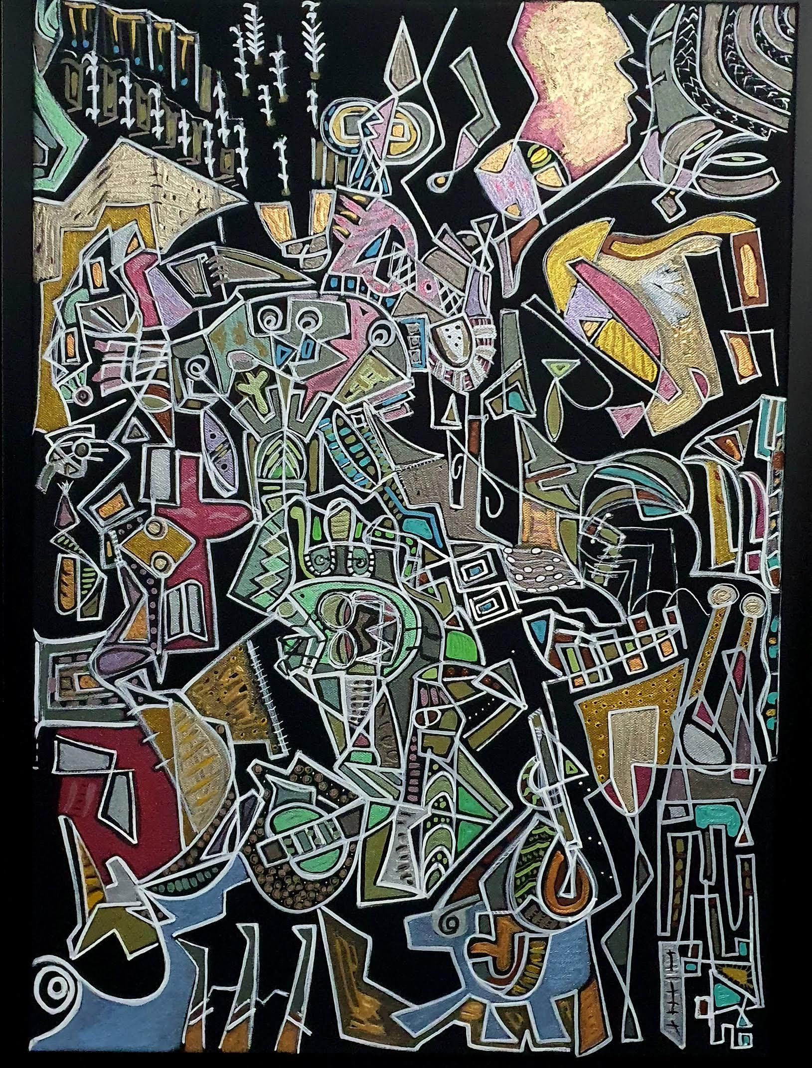 Acrílico sobre lienzo.