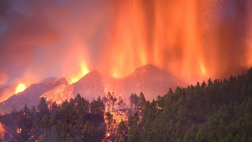 Segundo día de la erupción