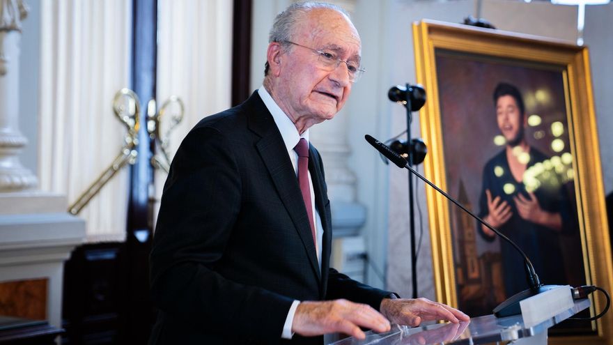 El alcalde de Málaga, Francisco de la Torre, en un acto en el Ayuntamiento.