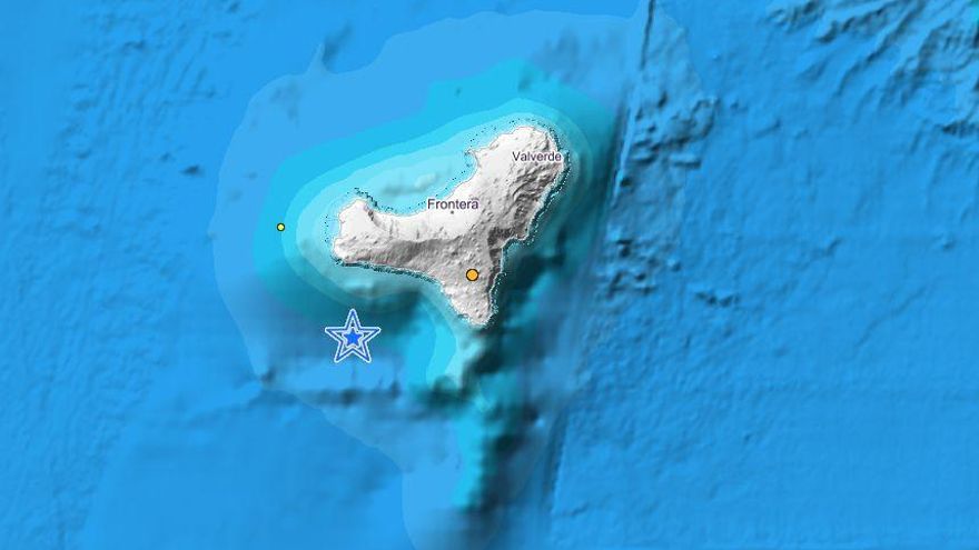 Registrado un terremoto de magnitud 3,1 en aguas de El Hierro
