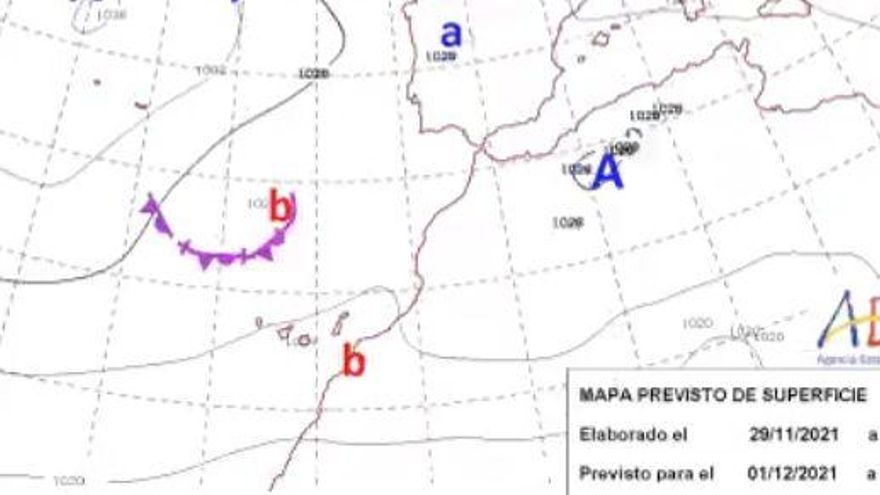 Diciembre llega a Canarias con más nubes y lluvias en las islas occidentales
