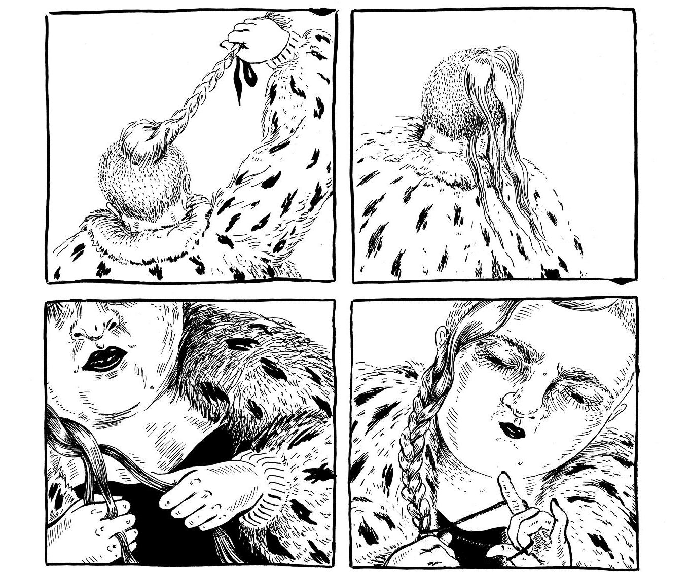 Mary Pain se arregla para viajar, en una página de 'Maganta'.