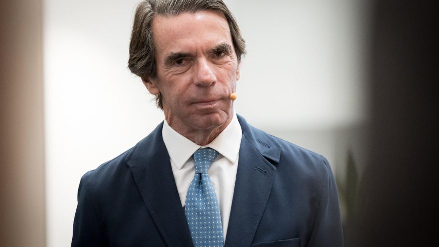 El expresidente del Gobierno y presidente de FAES, José María Aznar, inaugura el Campus FAES 2025: Europa y el futuro del vínculo atlántico, en el Espacio Bertelsmann, a 17 de septiembre de 2025, en Madrid (España).