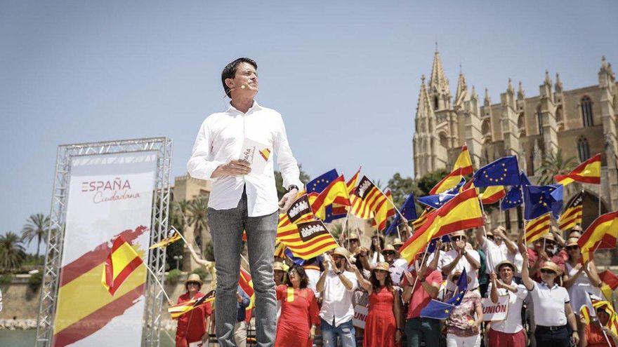 El exprimer ministro francés, Manuel Valls, en un acto de 'España Ciudadana'.