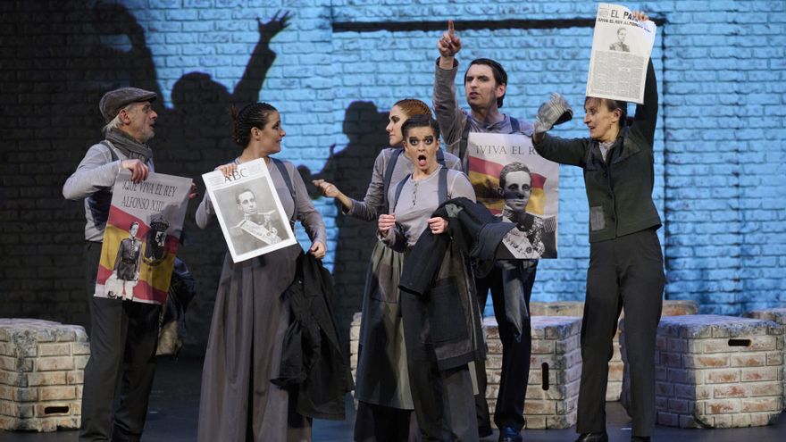 Archivo - Representación de la obra 'La lucha por la vida'