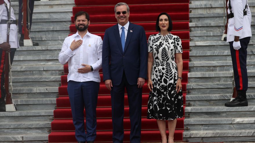Luis Abinader se reúne con presidente de Chile, Gabriel Boric