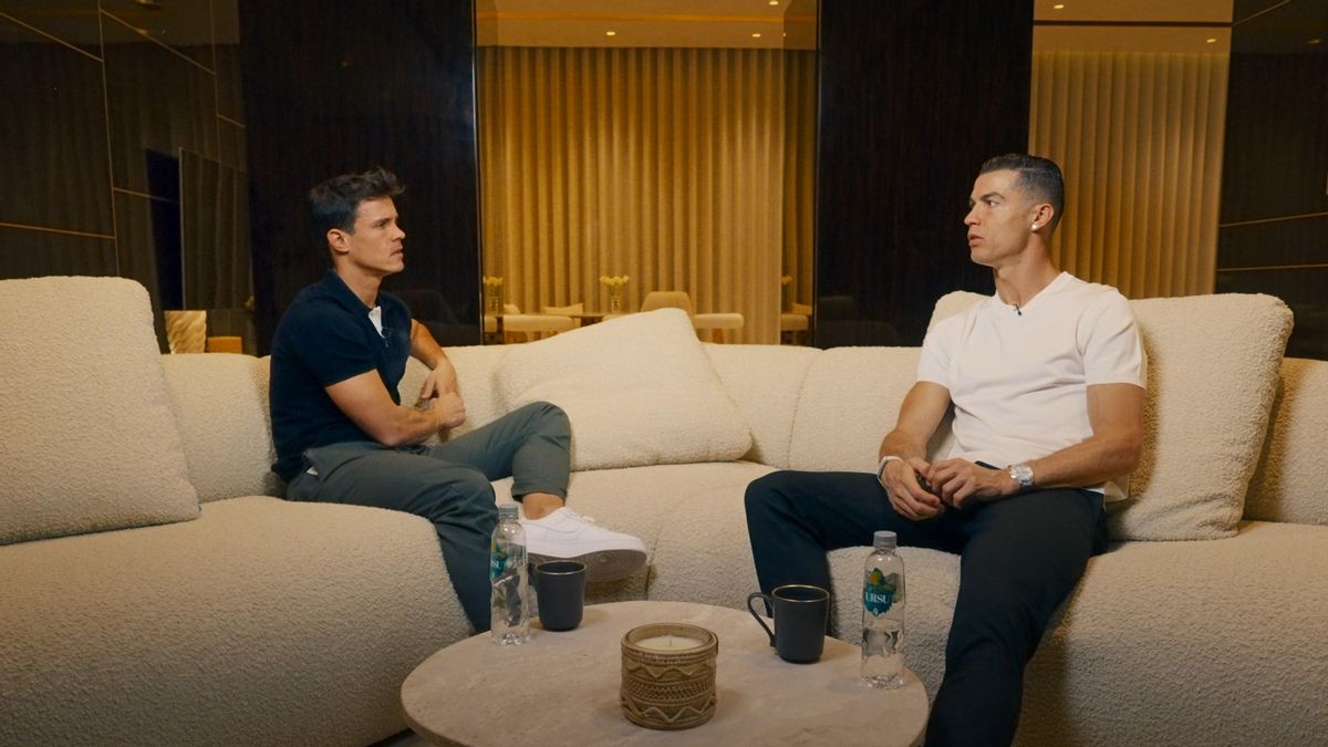 Edu Aguirre y Cristiano Ronaldo en 'Los amigos de Edu'