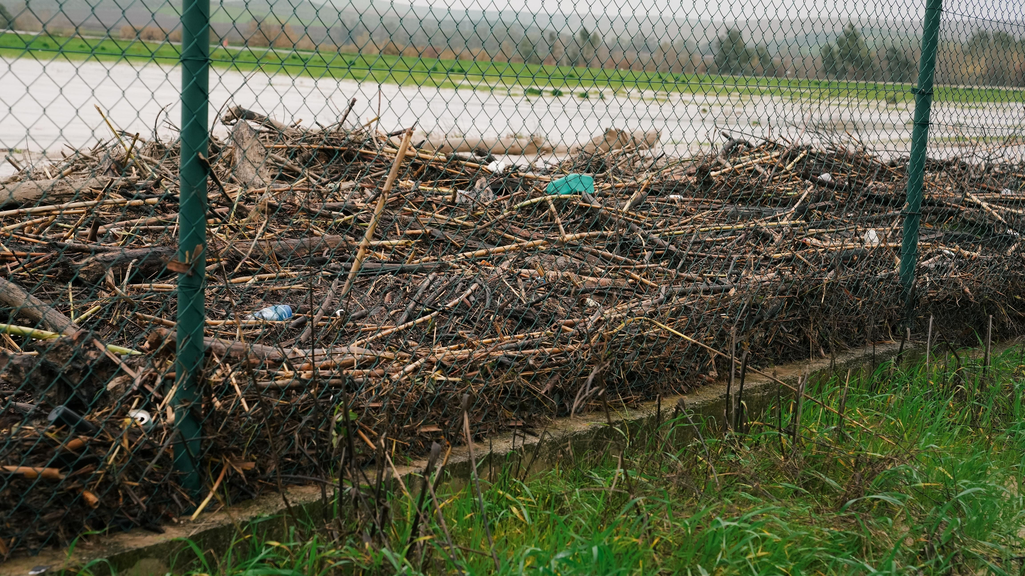 El lodo y el barro, dentro de las parcelas de las calles Perdiz y La Tórtola