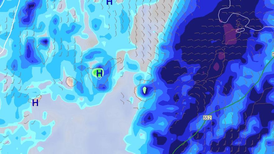 Prealerta por lluvia en cuatro islas por el paso de una nueva Dana