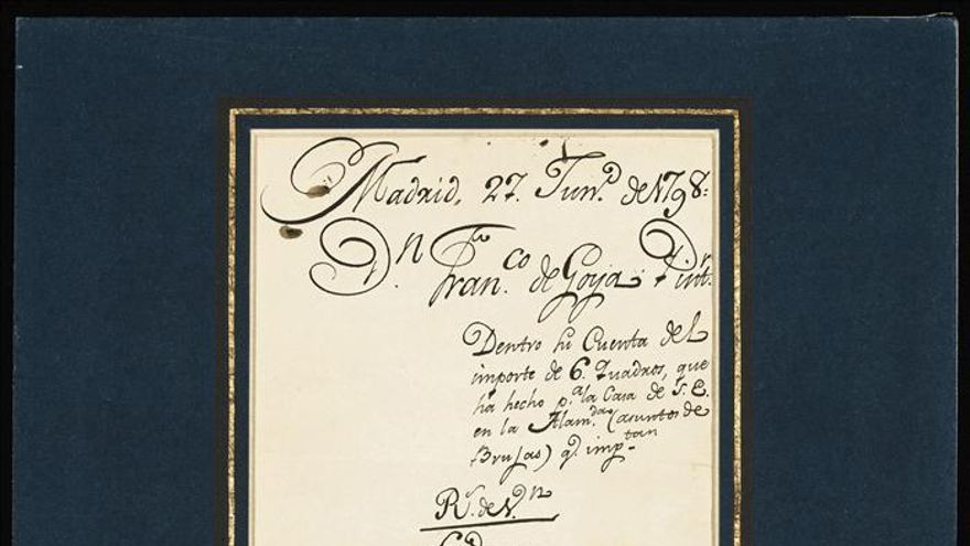 Se subastará el recibo original de "Vuelo de brujas" de Francisco de Goya