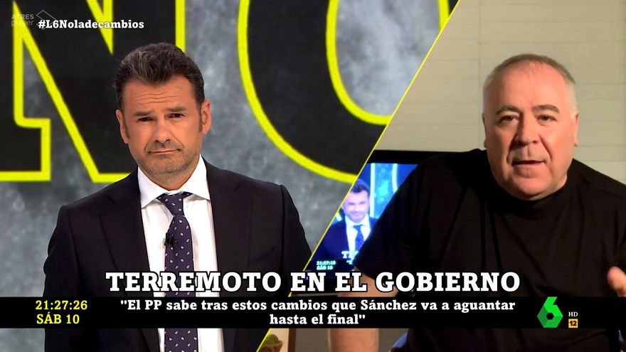Ferreras no quiso perderse la 'crisis' de Gobierno: entró en 'laSexta Noche' para comentar los cambios