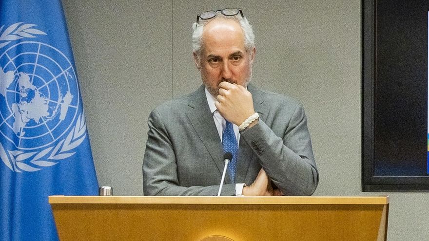 Imagen de archivo del portavoz de la ONU, Stéphane Dujarric. EFE/JUSTIN LANE