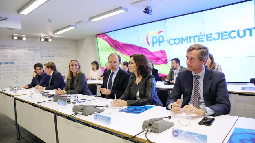 Archivo - Reunión del Comité Ejecutivo Autonómico del PP de la Comunidad de Madrid. Archivo.