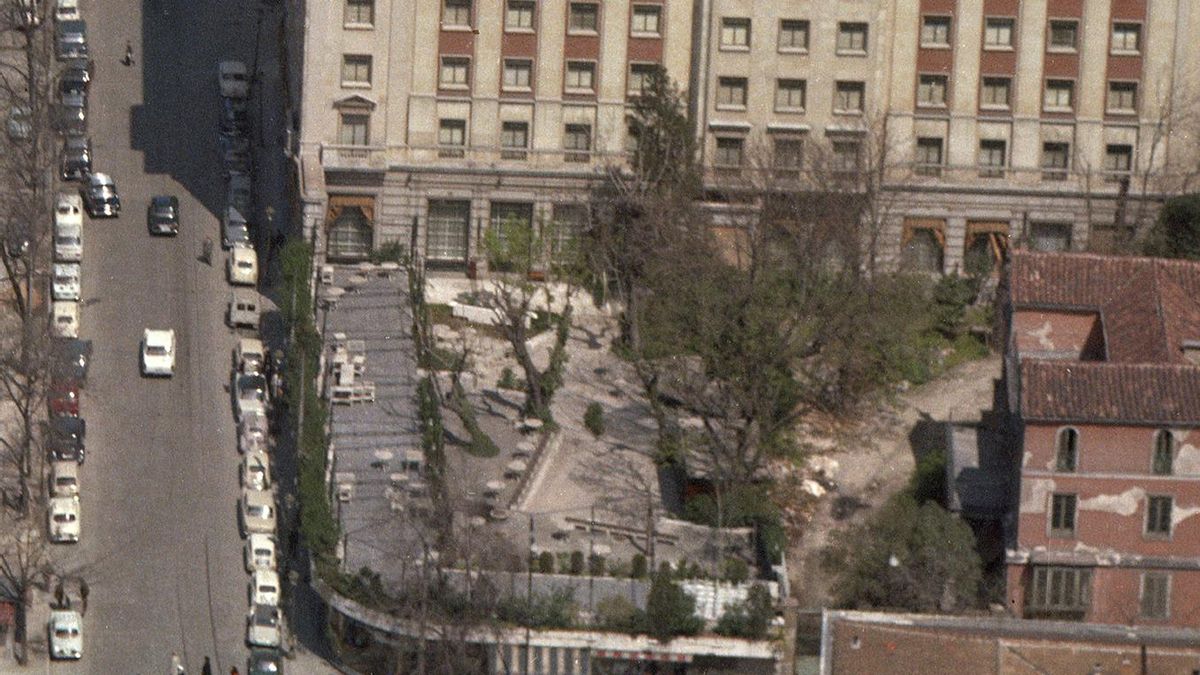 Imagen del jardín elevado en  1968