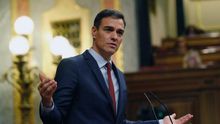 Pedro Sánchez durante una intervención en el Congreso.