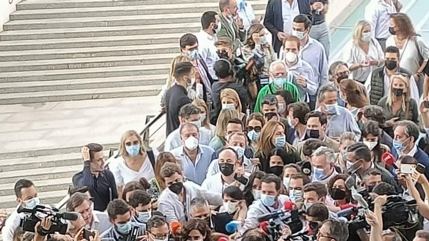 Ayuso eclipsa el aterrizaje en Valencia de la Convención Nacional del PP