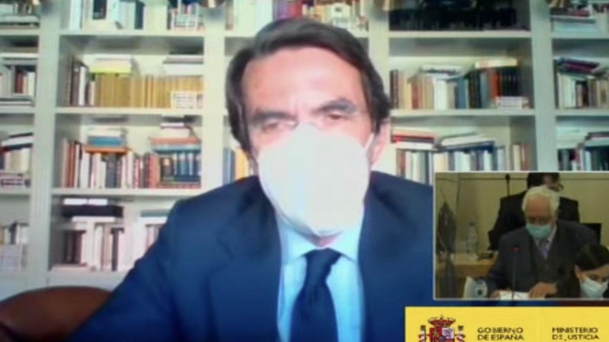 José María Aznar declara en el juicio de la caja B.