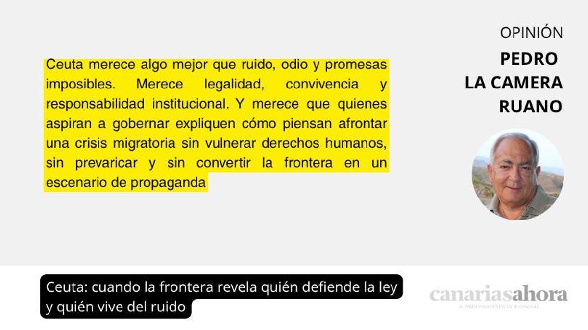 Ceuta: cuando la frontera revela quién defiende la ley y quién vive del ruido