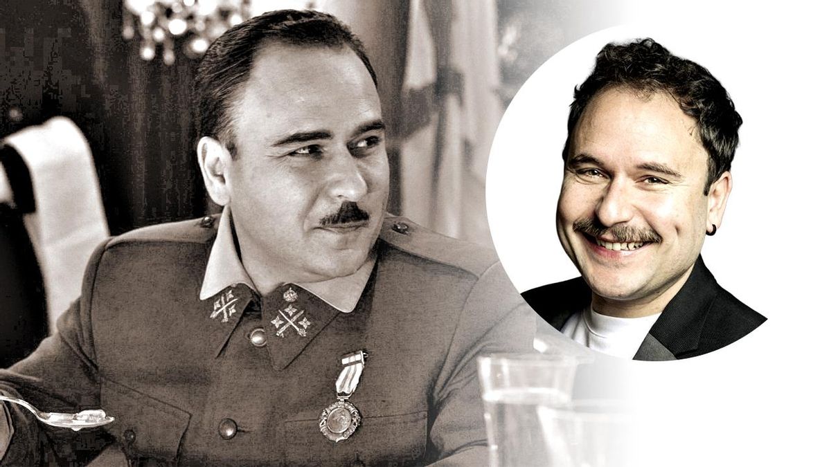 Xavi Francés como Franco en 'La cena' y en la vida real