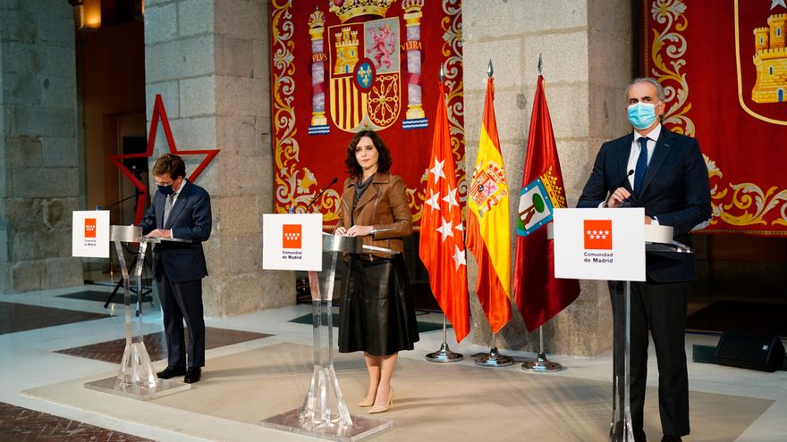 Ayuso y Almeida defienden que los madrileños han sido “secuestrados”: “Son rehenes de una batalla política”